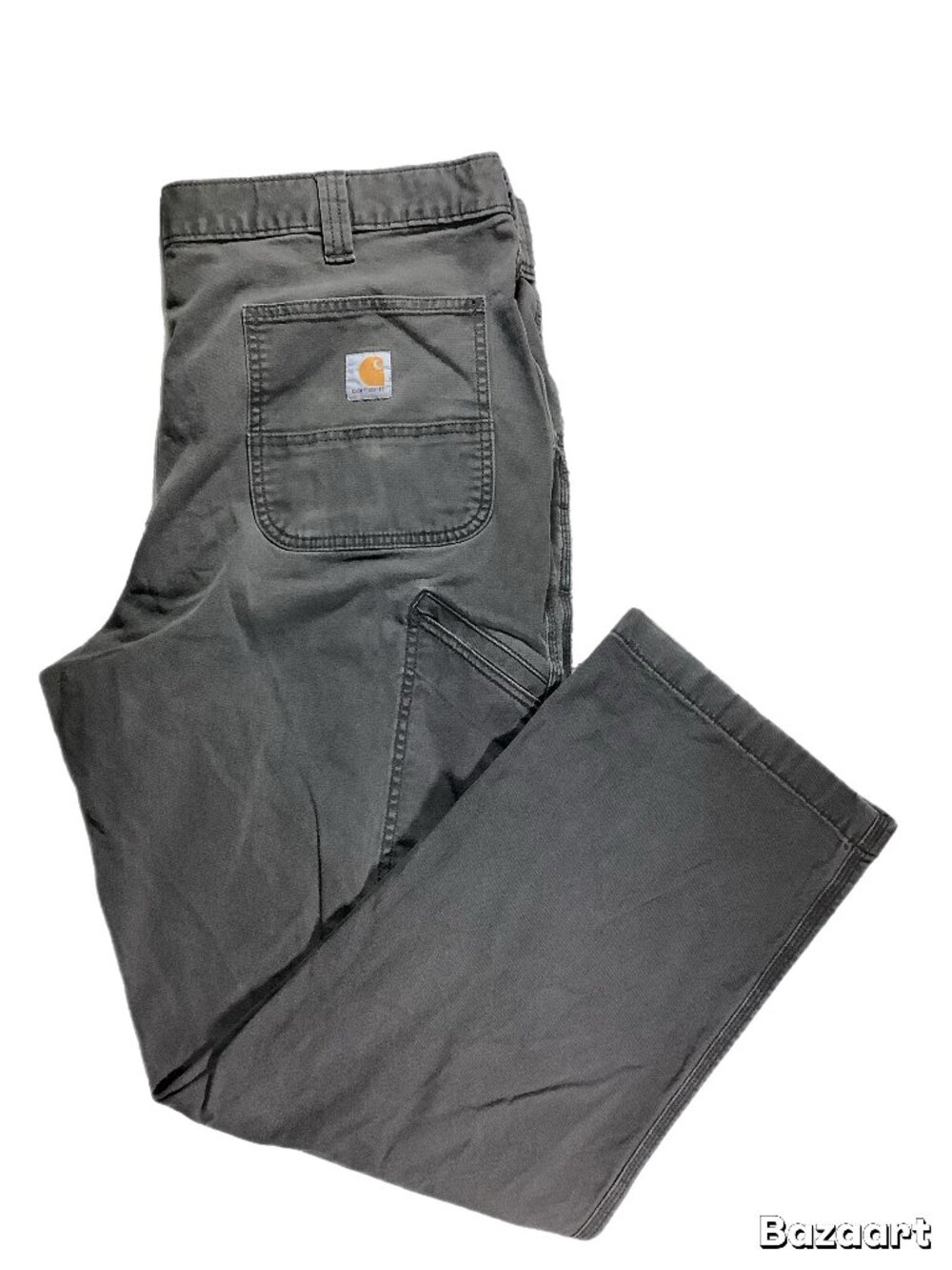 Carhartt Relaxed Fit Canvas Work Pants Men’s 40x32 Gray Straight Leg